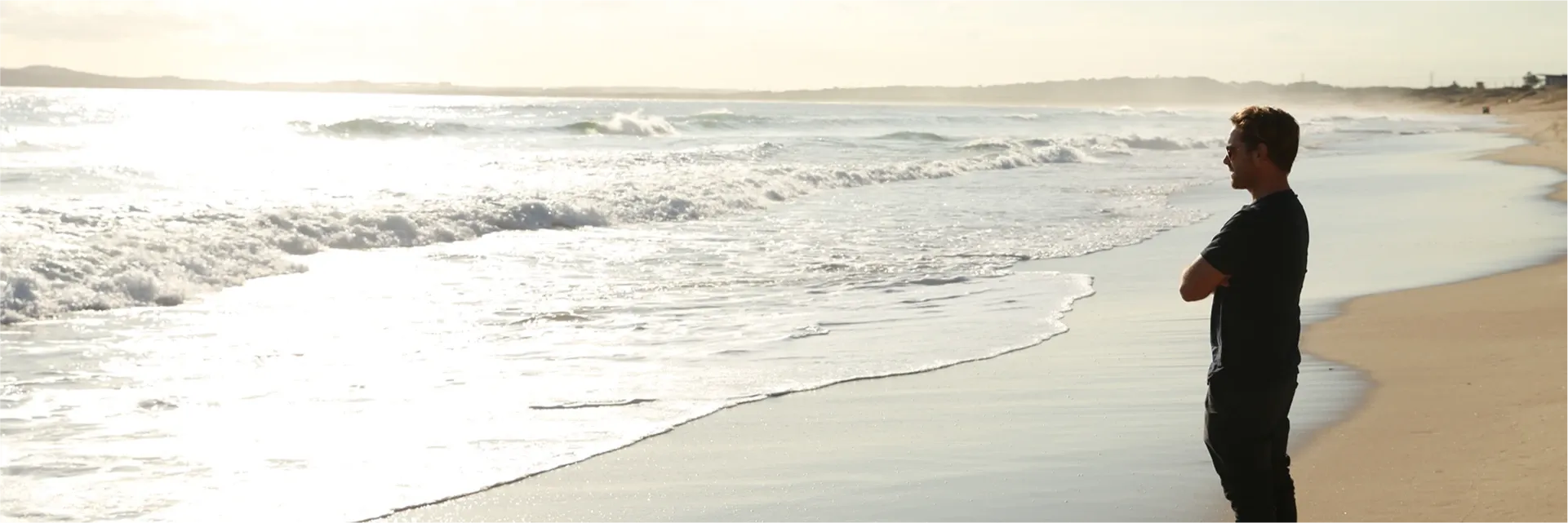 Man standing on a beach